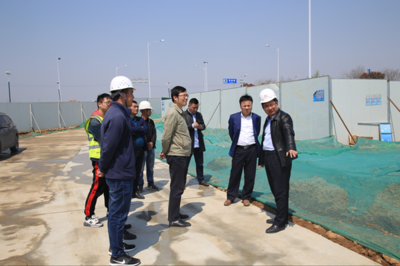 浦口經濟開發區管委會蒞臨百合路環保項目現場檢查指導，為綠色發展保駕護航